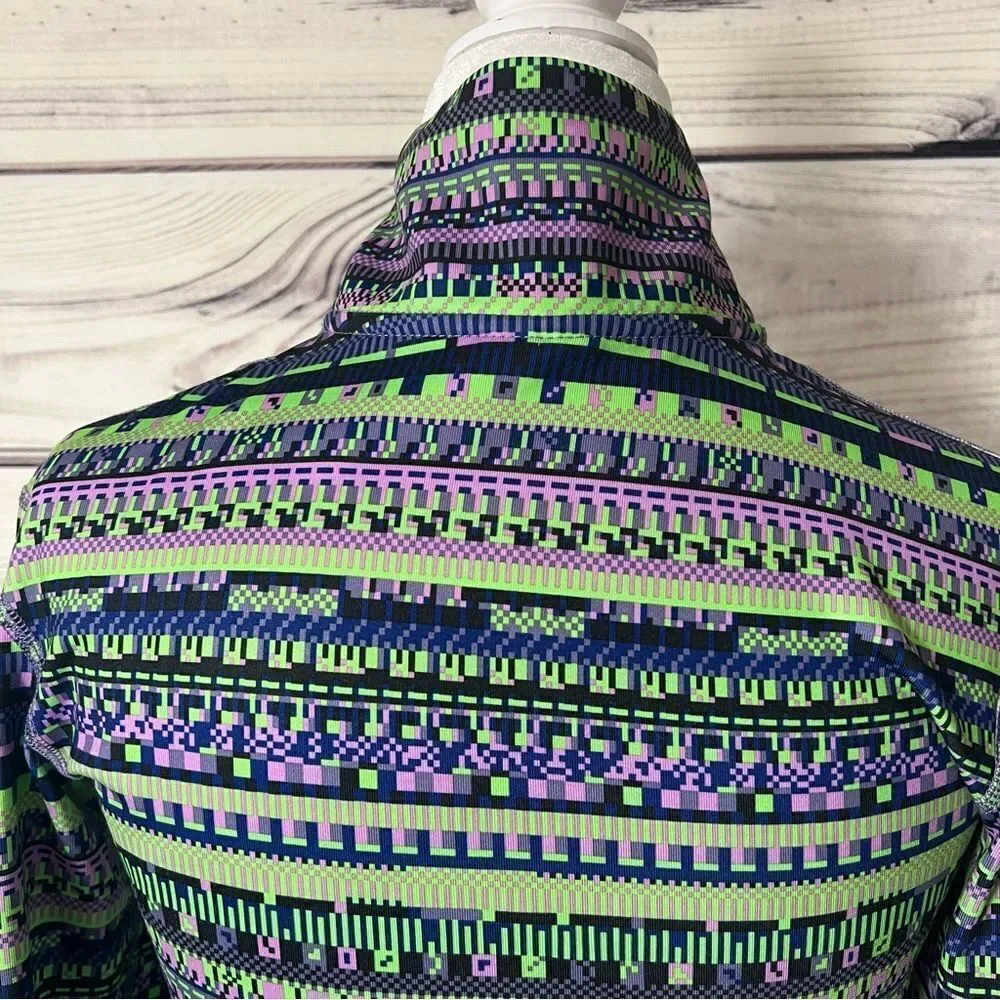 Nike Pro Warm Patterned Half Zip Jacket